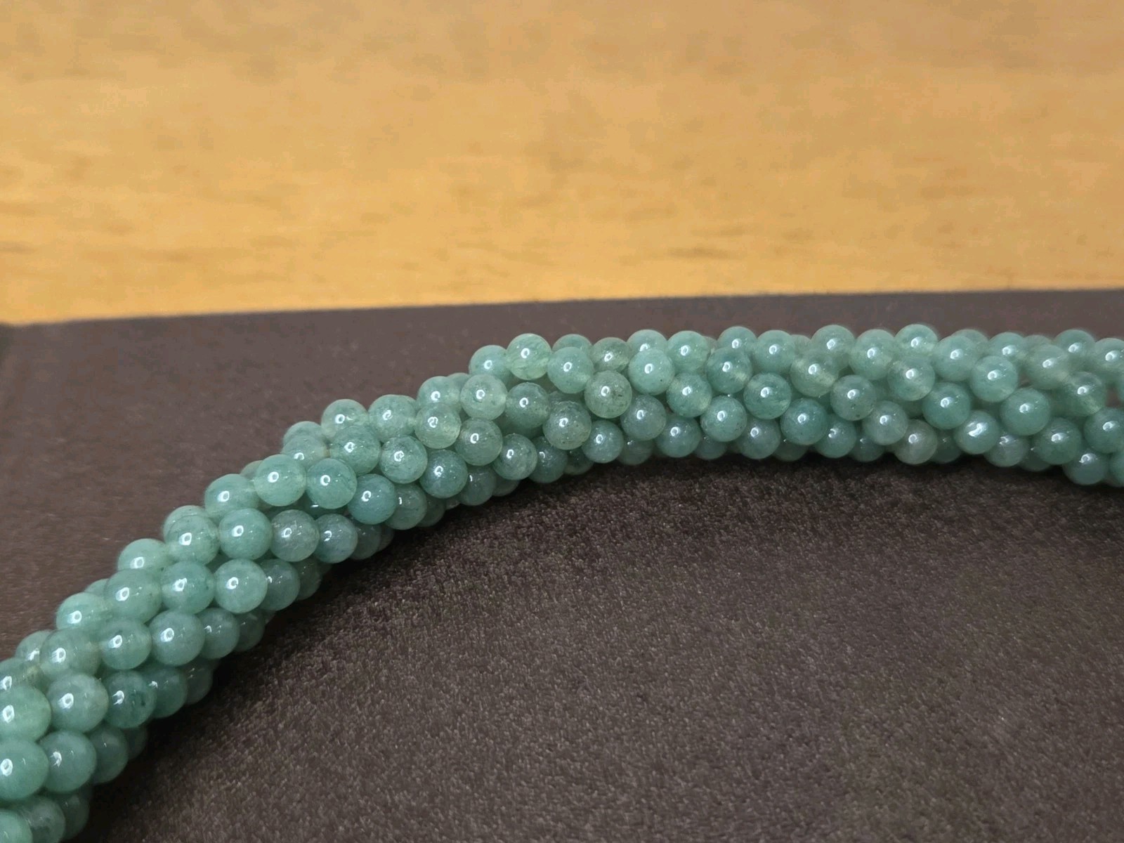 VINTAGE KANCAP 875 SILVER JADE ? BEAD NECKLACE