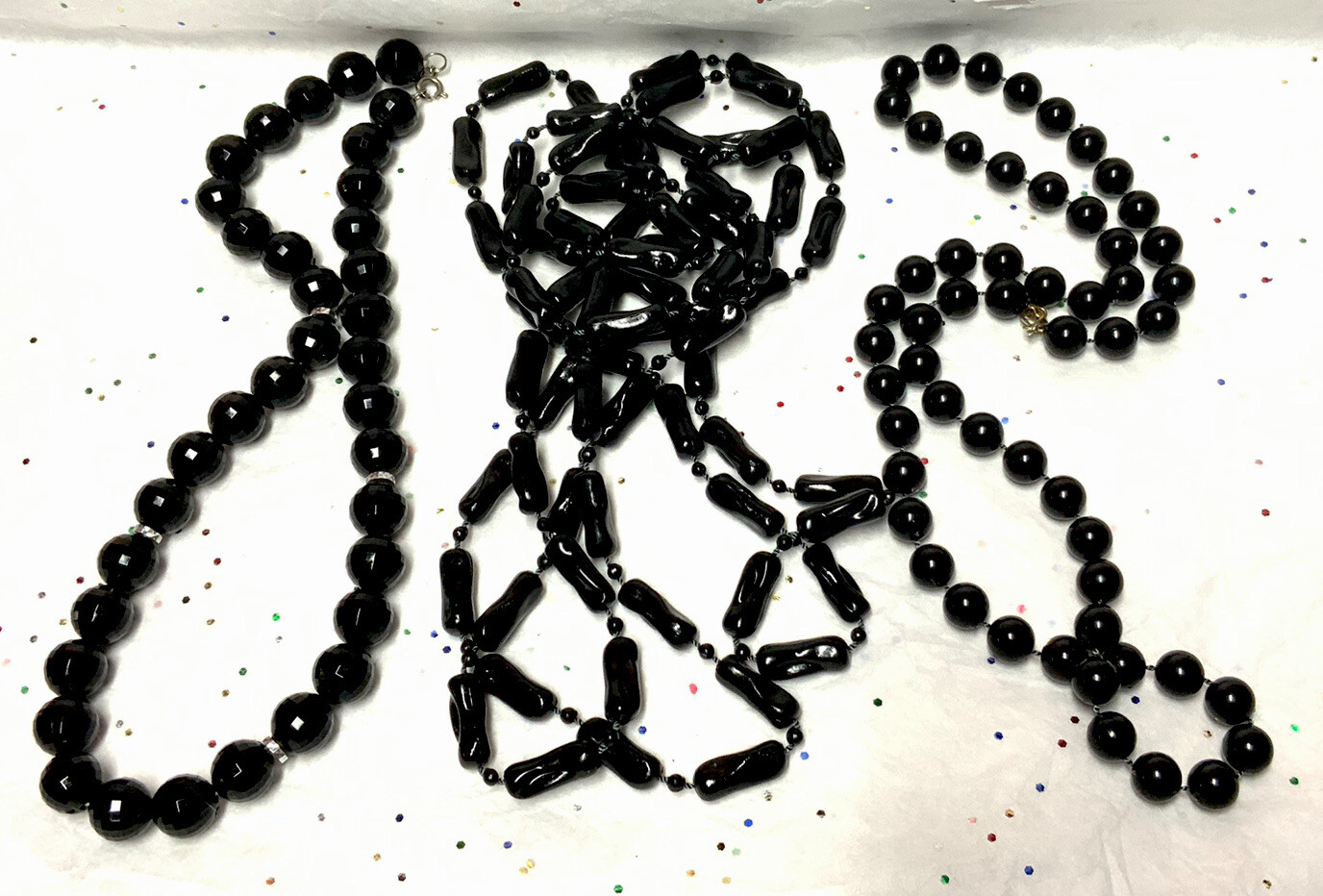 Vintage To Mod Faux Pearl/Lucite/Plastic/Acrylic Glass Bead+ Necklace 15~Lot