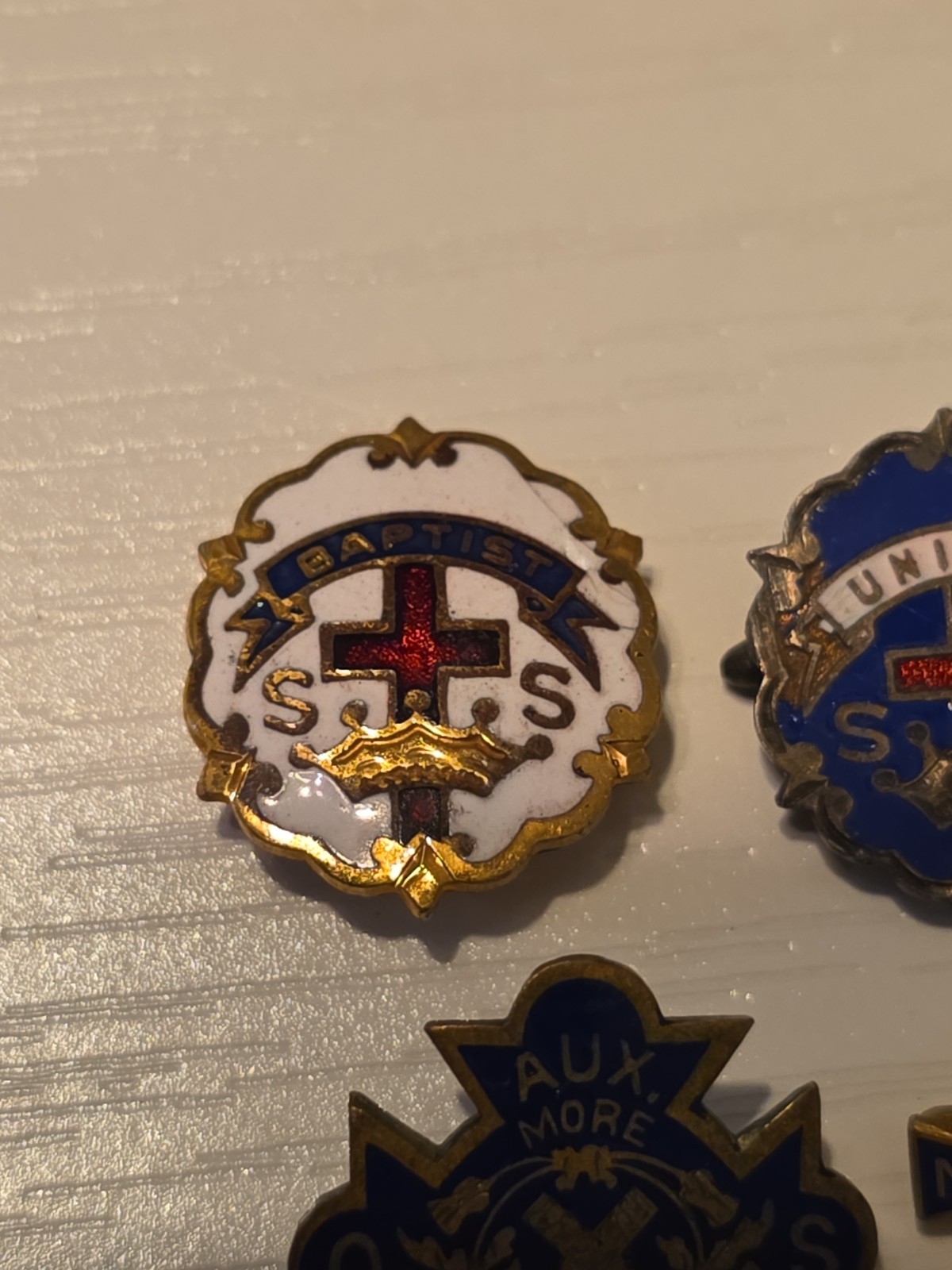 4 Vintage Pins For Collection Or Resale Look At A Pictures One Is Missing Pin