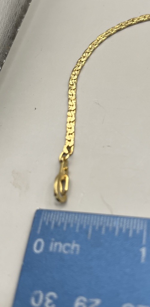 14k Gold Plate 19” Vintage Necklace Brilliant Color