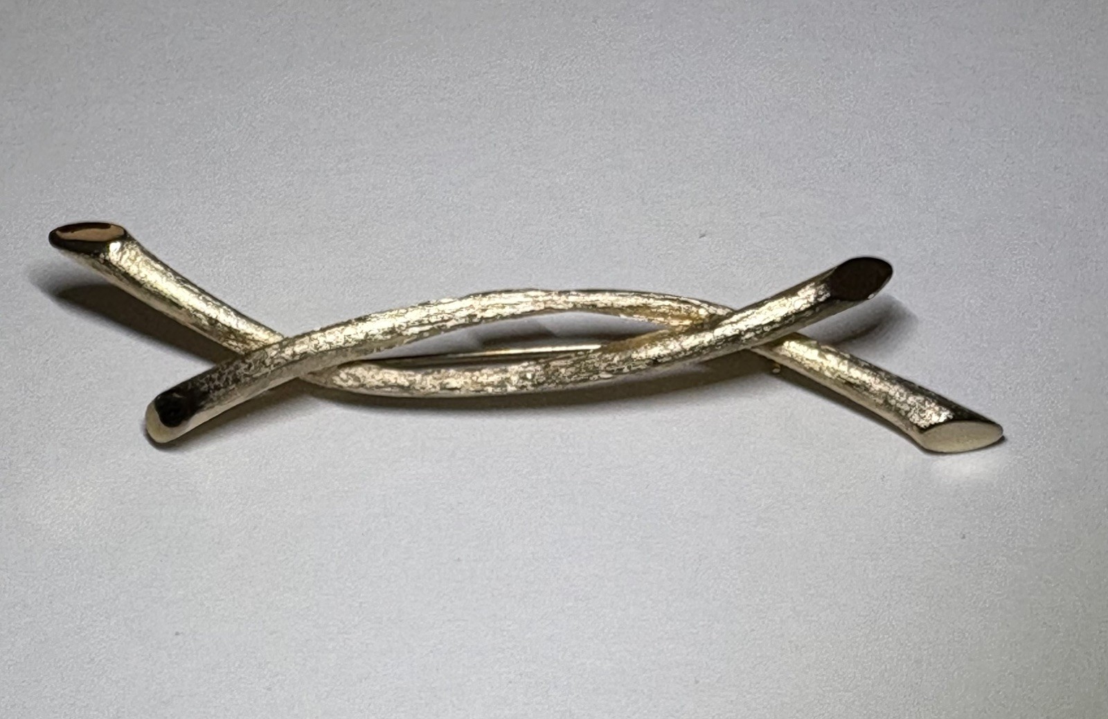Judy Lee Twisted Twig Gold-tone Brooch Pin Mid-Century Modern Vintage Classic