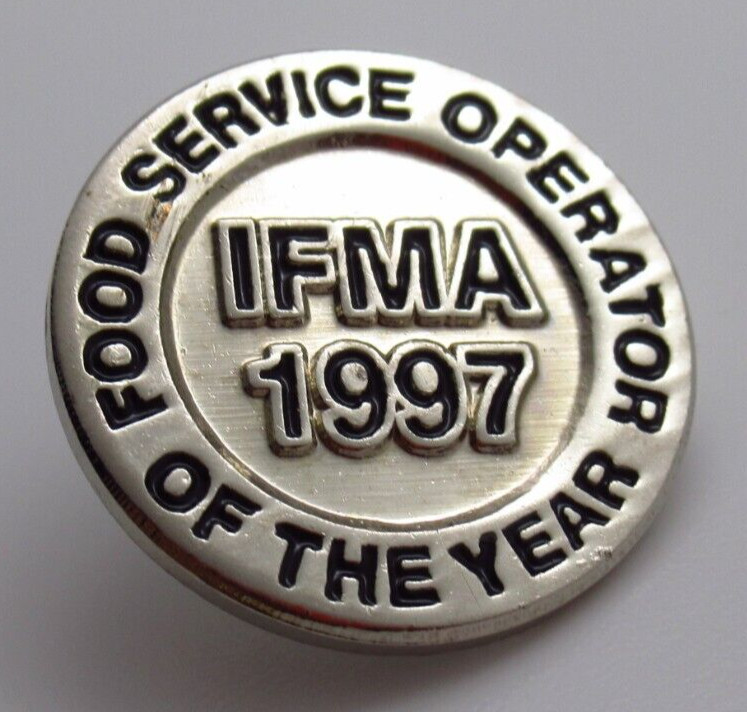 Vintage 1997 IFMA Lapel Pin Food Service Operator of the Year Award