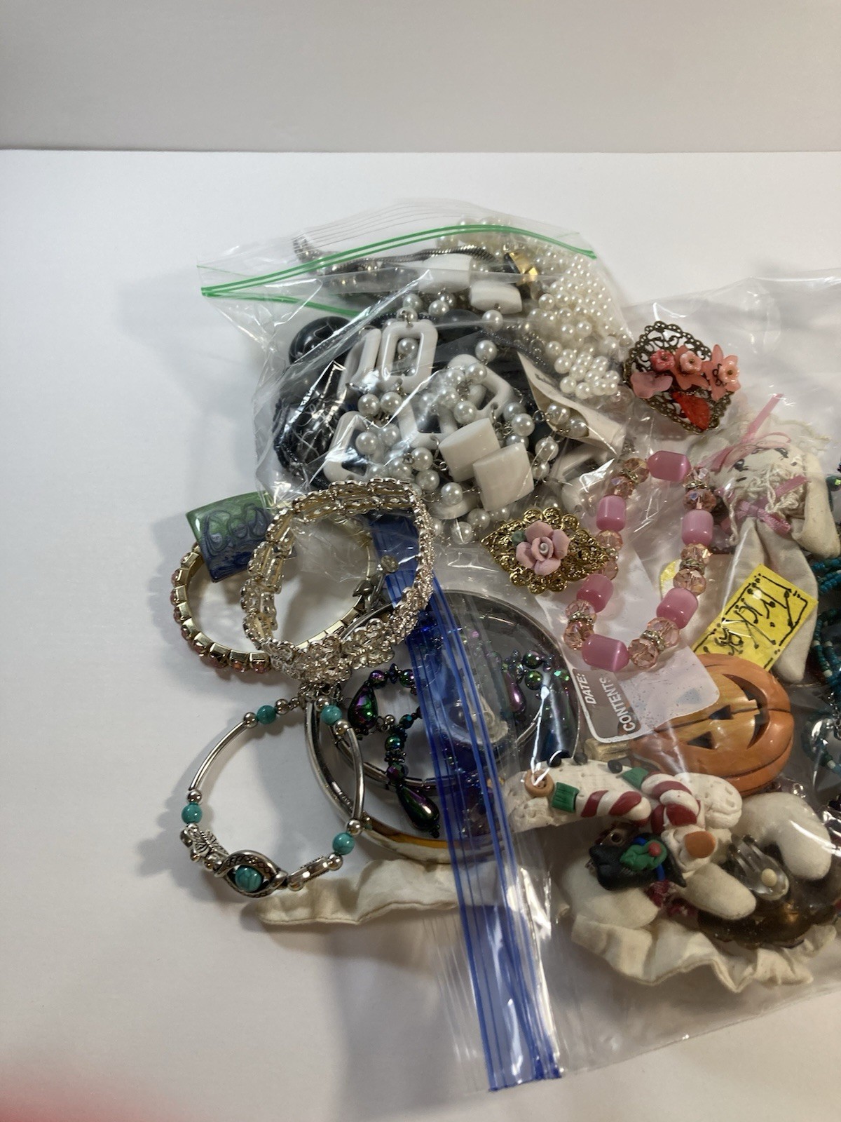 LOT Of Used Costume Jewelry Vintage to Modern Wearable 2 Plus LB