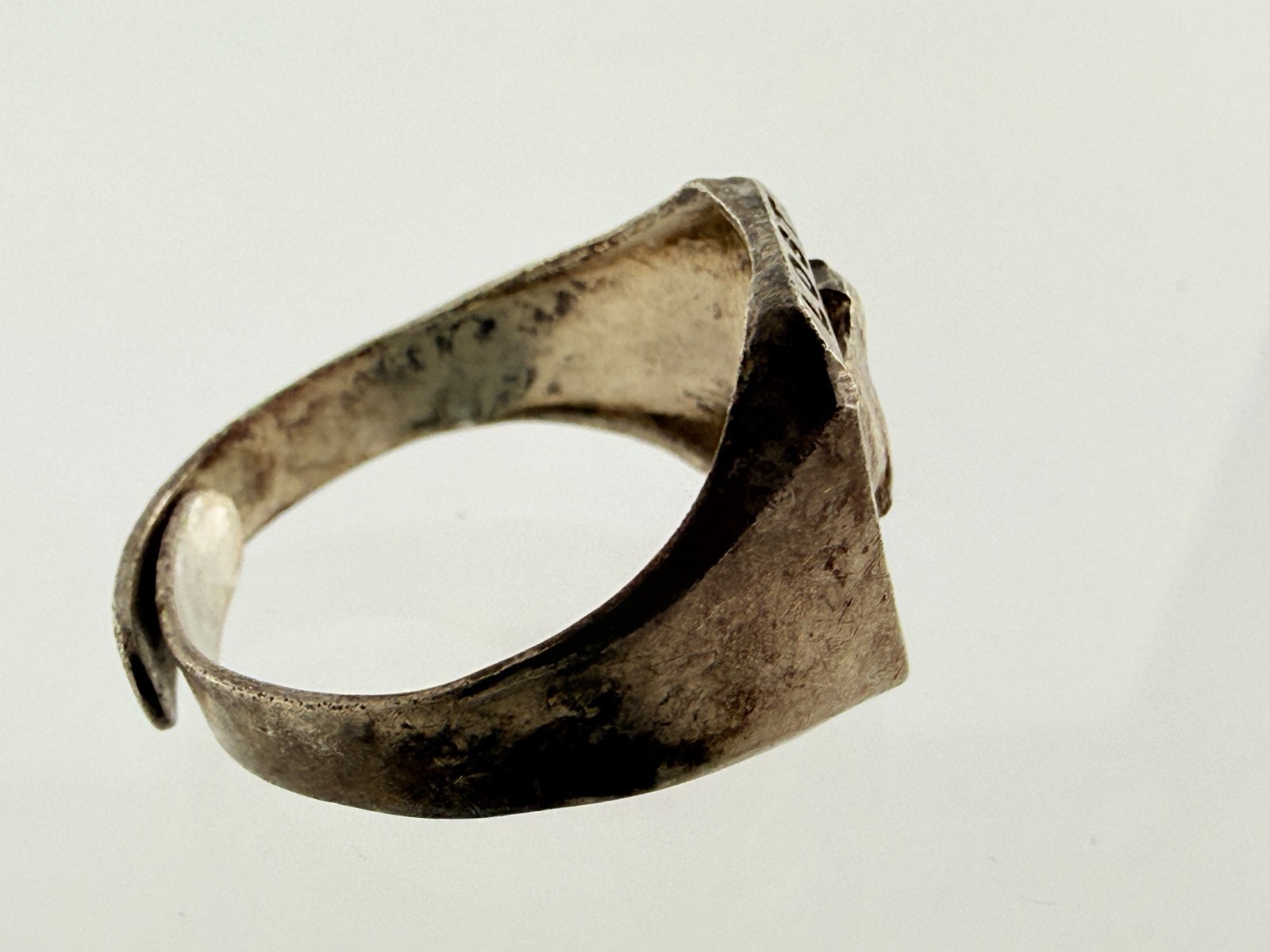 Vintage Robbins Co Attleboro Sterling Silver Lost River Souvenir Adjustable Ring