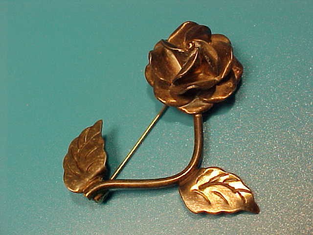 Vintage 925 Sterling Silver Mexico Flower Brooch Pin TL-67 Los Castillo Taxco