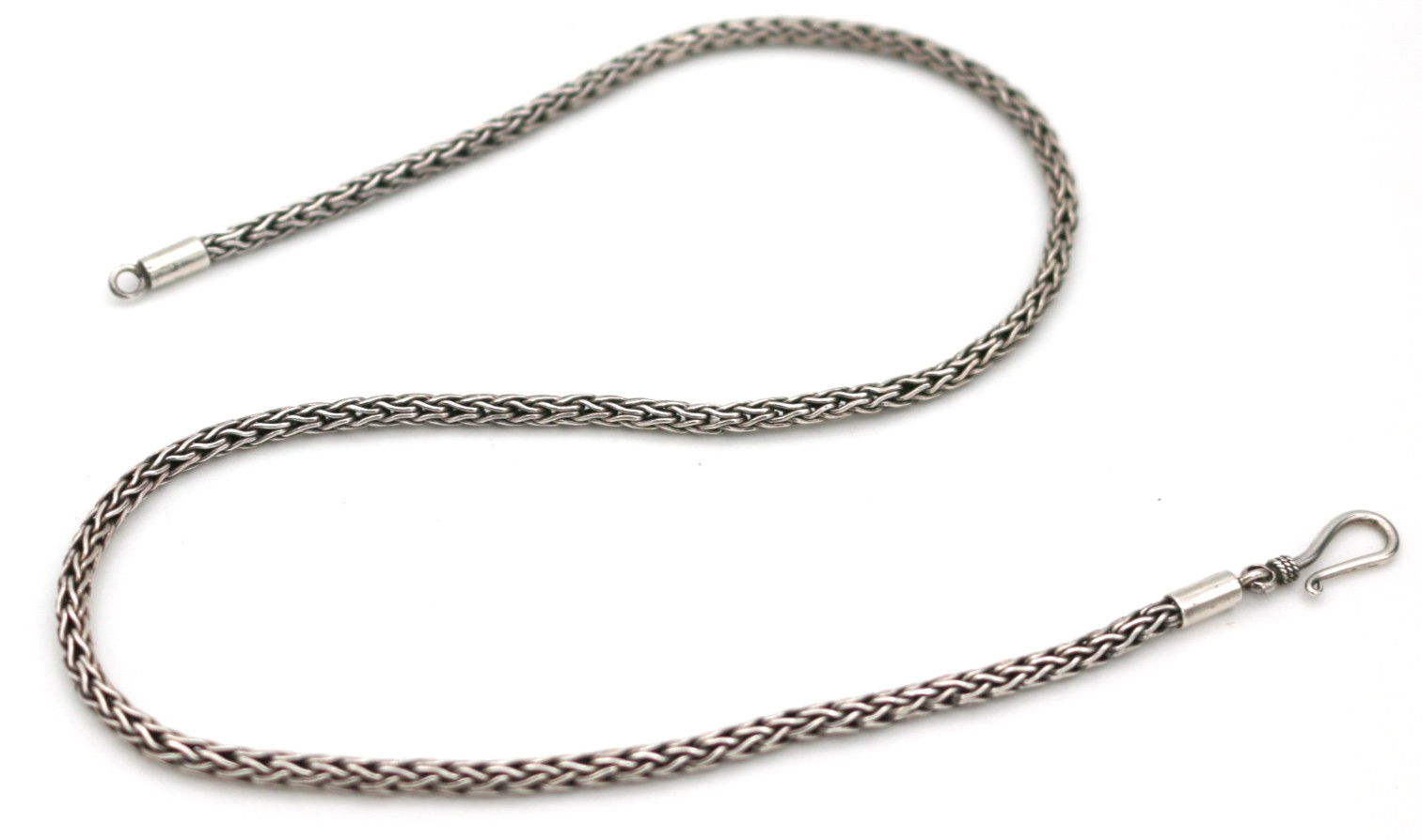 Vintage Sterling Silver 925 3mm Wheat Chain Necklace 16” 15.85g