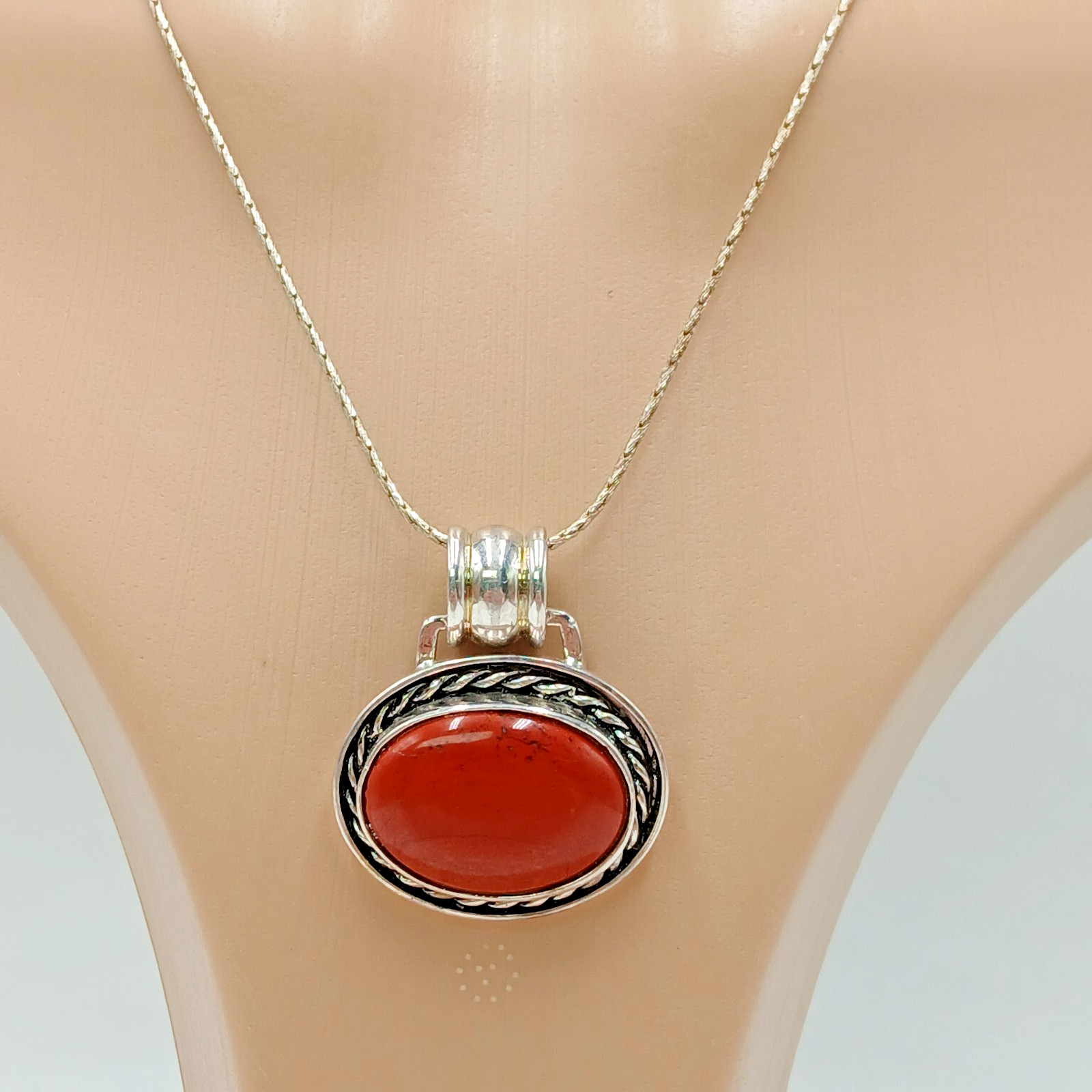 925 DBJ Slider Pendant Necklace 16in Sterling Silver Spigot Wheat Rope Chain 23g