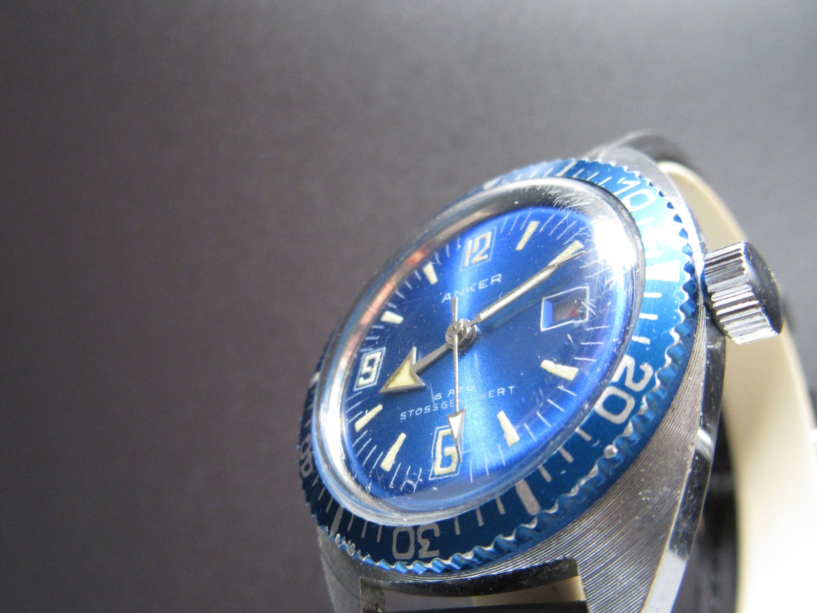 G763 Vintage Meister Anker Skin Diver Hand-Wind Watch
