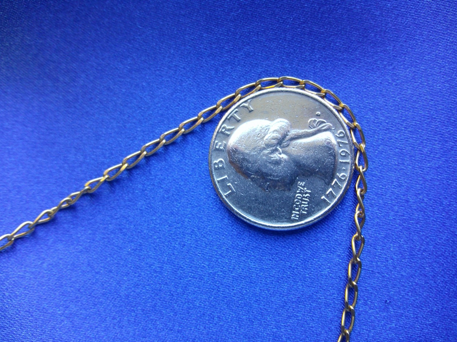 Rare Unique Antique Vintage French 60 cm Long 18K Solid Gold Necklace Chain ⛓️