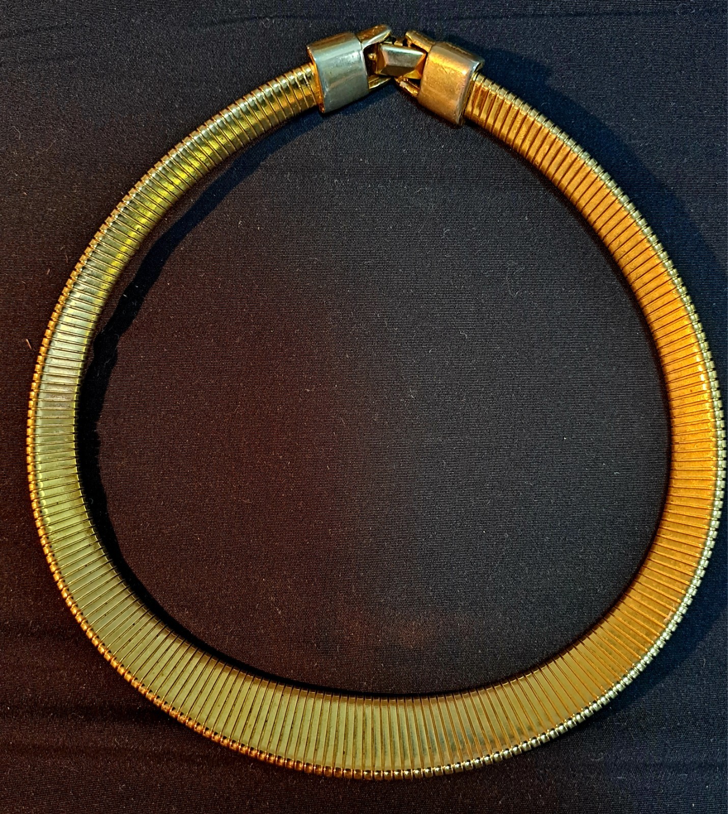 3 Vintage Choker Necklaces. 16”, 17”, 18”. 2 Goldtone Serpentine Chain Styles