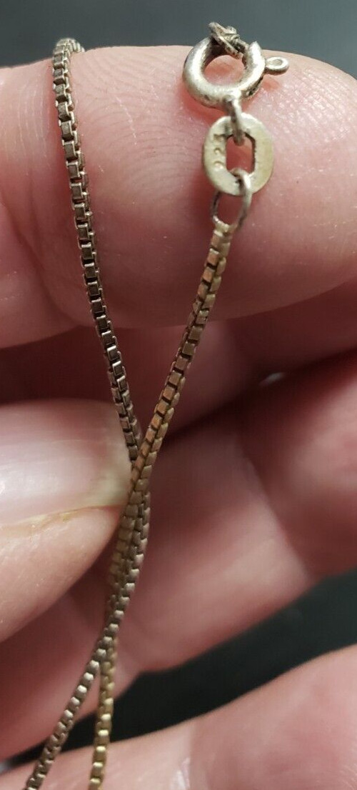 Blue Purple Stone? Sterling Silver Chain Vintage Jewelry