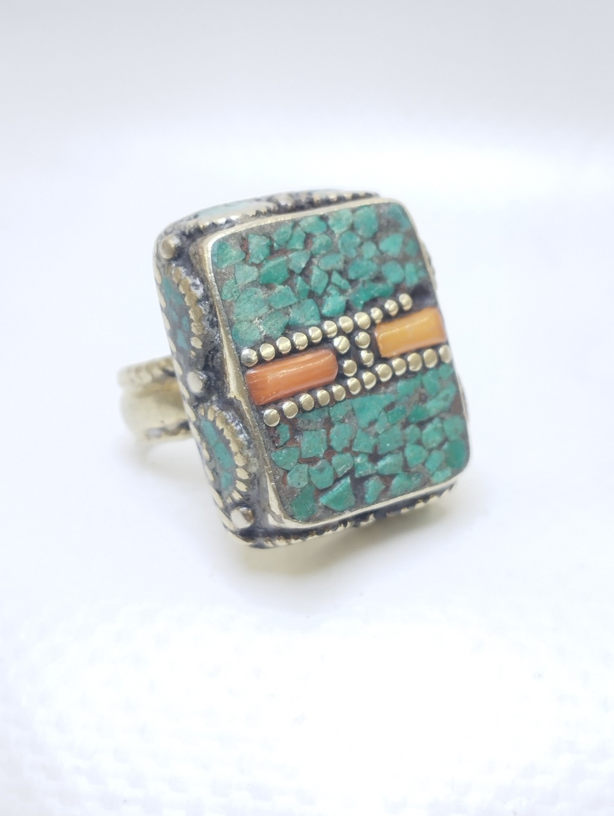 Rare Extremely Ancient Antique Victorian Ring Multicolor Stones Amazing Artifact