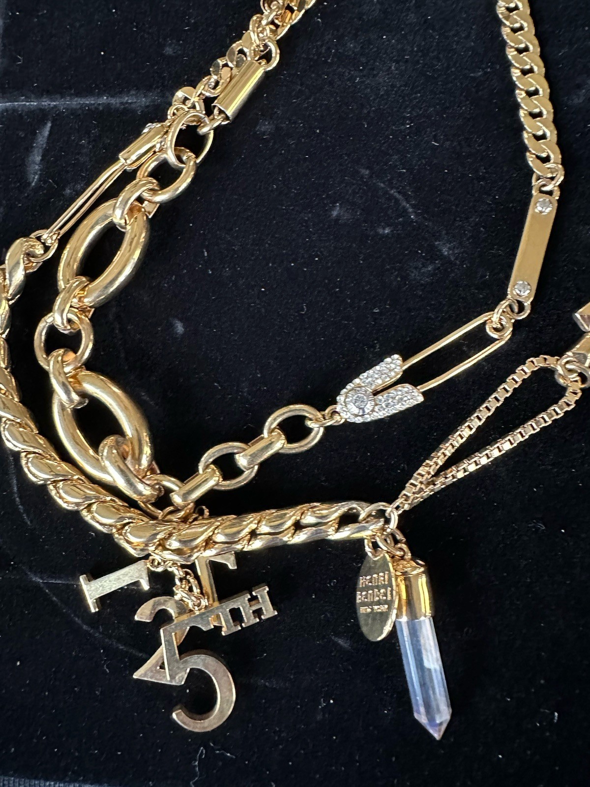 Vintage Rare HENRI BENDEL Gold Beaded 1980’s Gold Tone Long or Layered Necklace