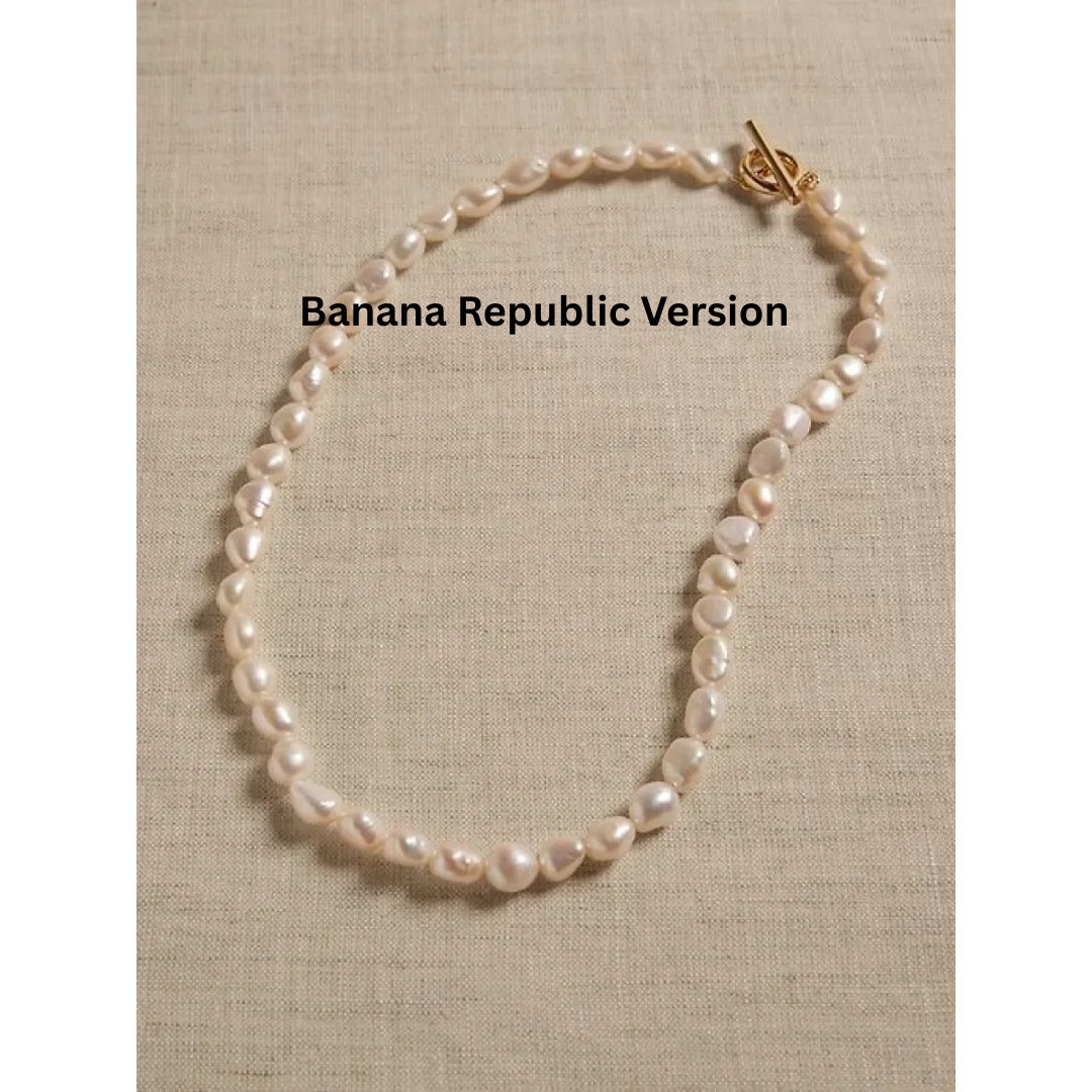 Freshwater Pearl Strand Necklace Sterling Silver, 16″ Banana Republic Overstock