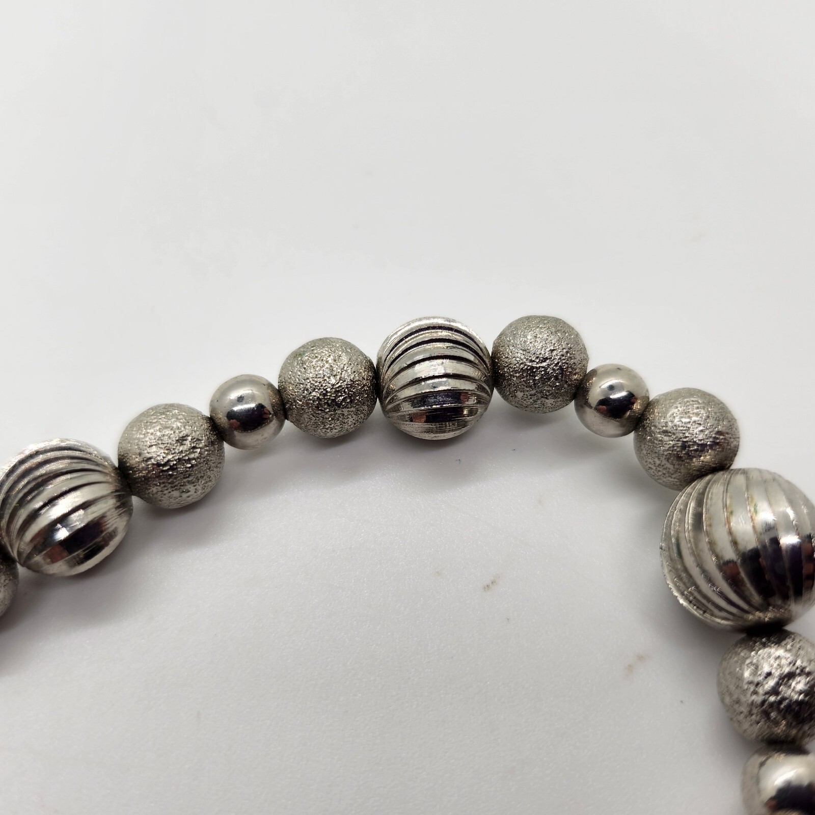 Monet – Silver Tone – Ball Necklace – See Photos For Size And Condition