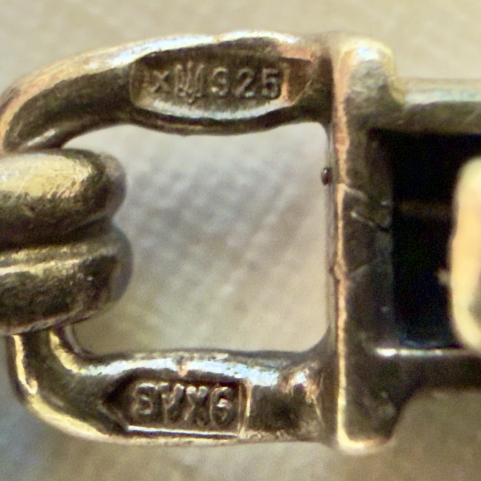 925 Sterling Silver Vintage East European Designer Bracelet – 7.25″ 16g -#1942