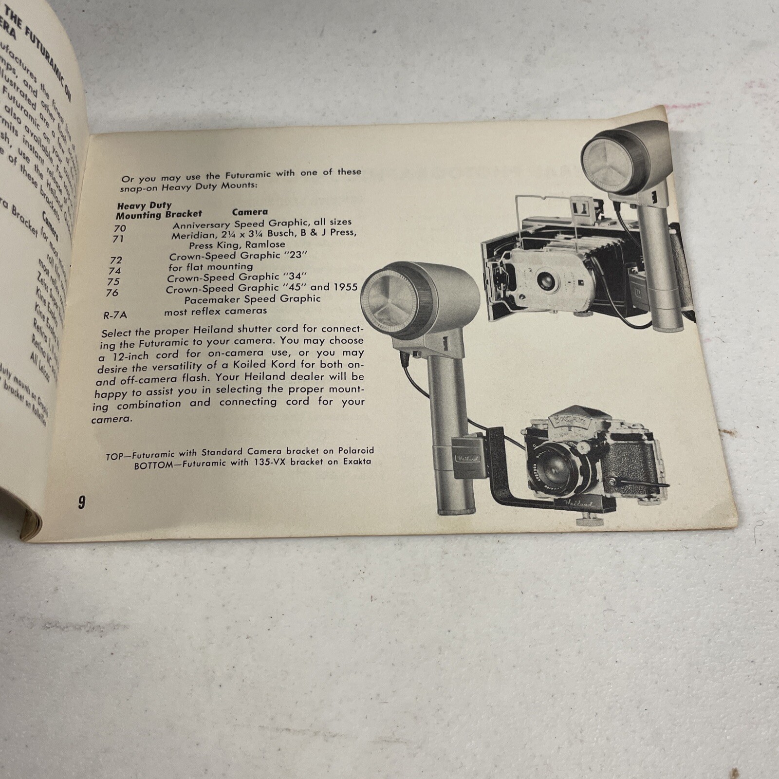 VINTAGE HEILAND FUTURAMIC STROBONAR 64 SERIES OWNER’S MANUAL BOOKLET (W14)