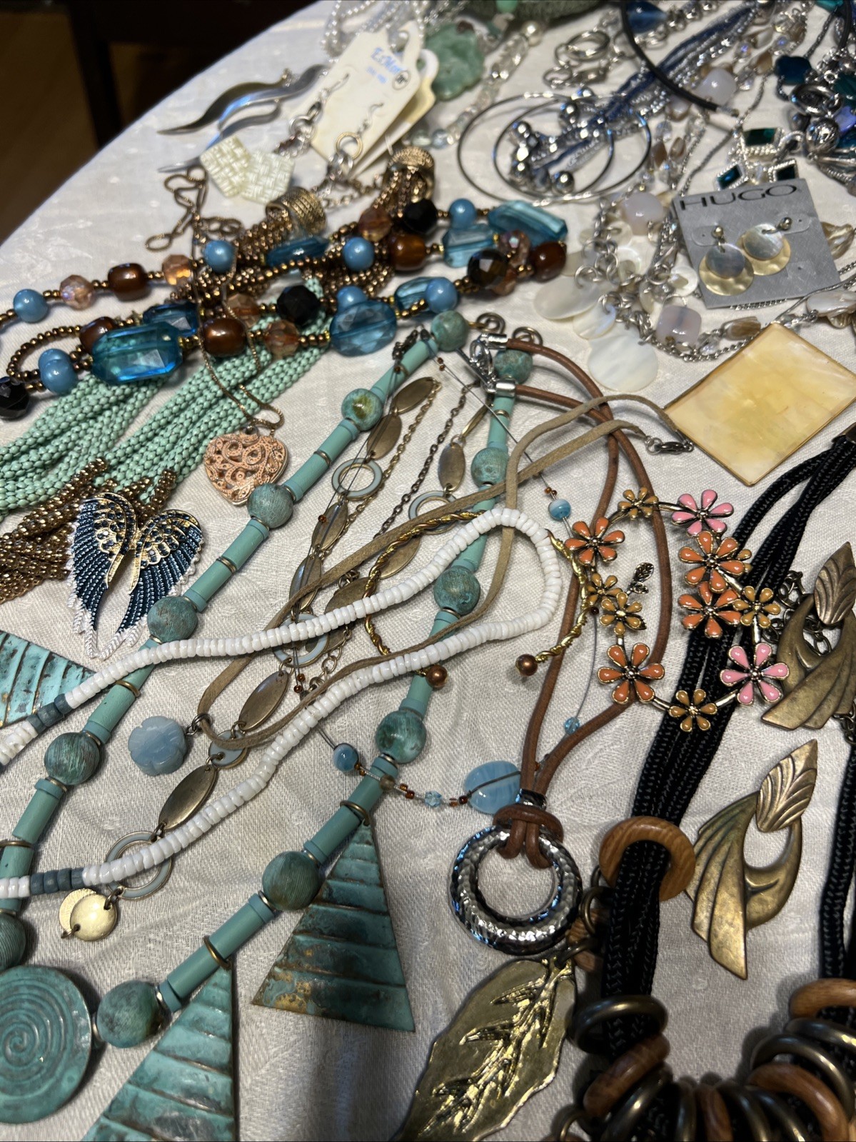 180pc VTG To Now Boho Artisan Eclectic Jewelry Lot Festival Maximalist Global