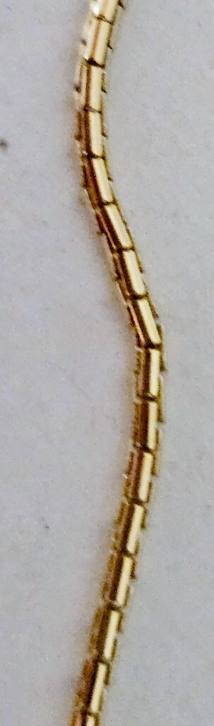 Vintage Tacoa Gold Plate Chain Necklace ~ 30″ ~ NWT