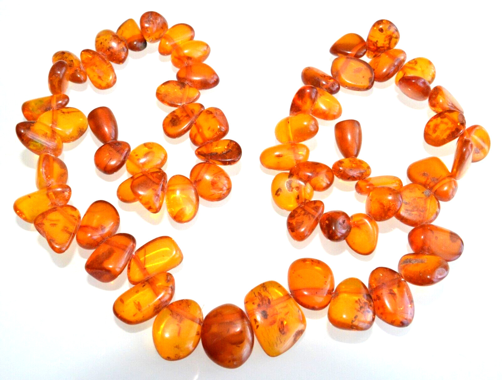 ✅56cm = 44gr RUSSIAN SOVIET BALTIC AMBER BEAD NECKLACE 琥珀 BRACELET STONE PENDANT