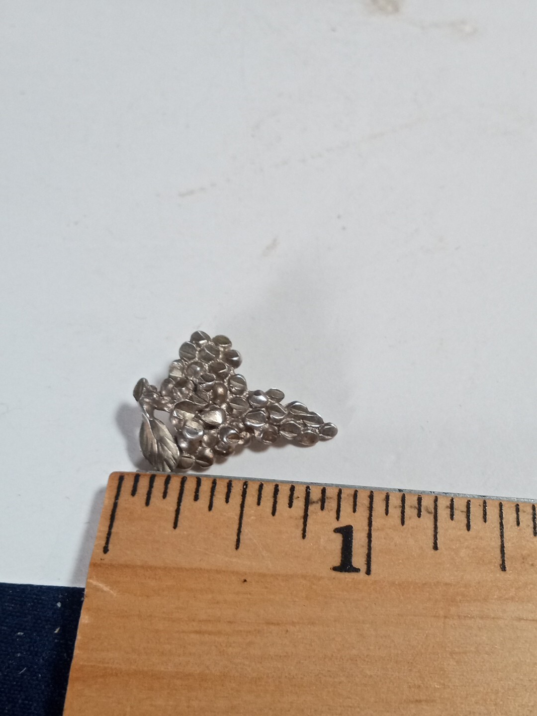 Vintage Silver Bunch Of Grapes Pendant Estate Piece
