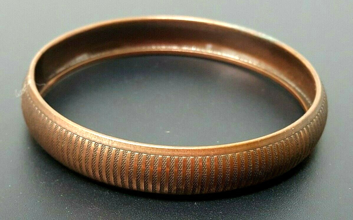 Vintage South Western Solid Copper Bangle Bracelet