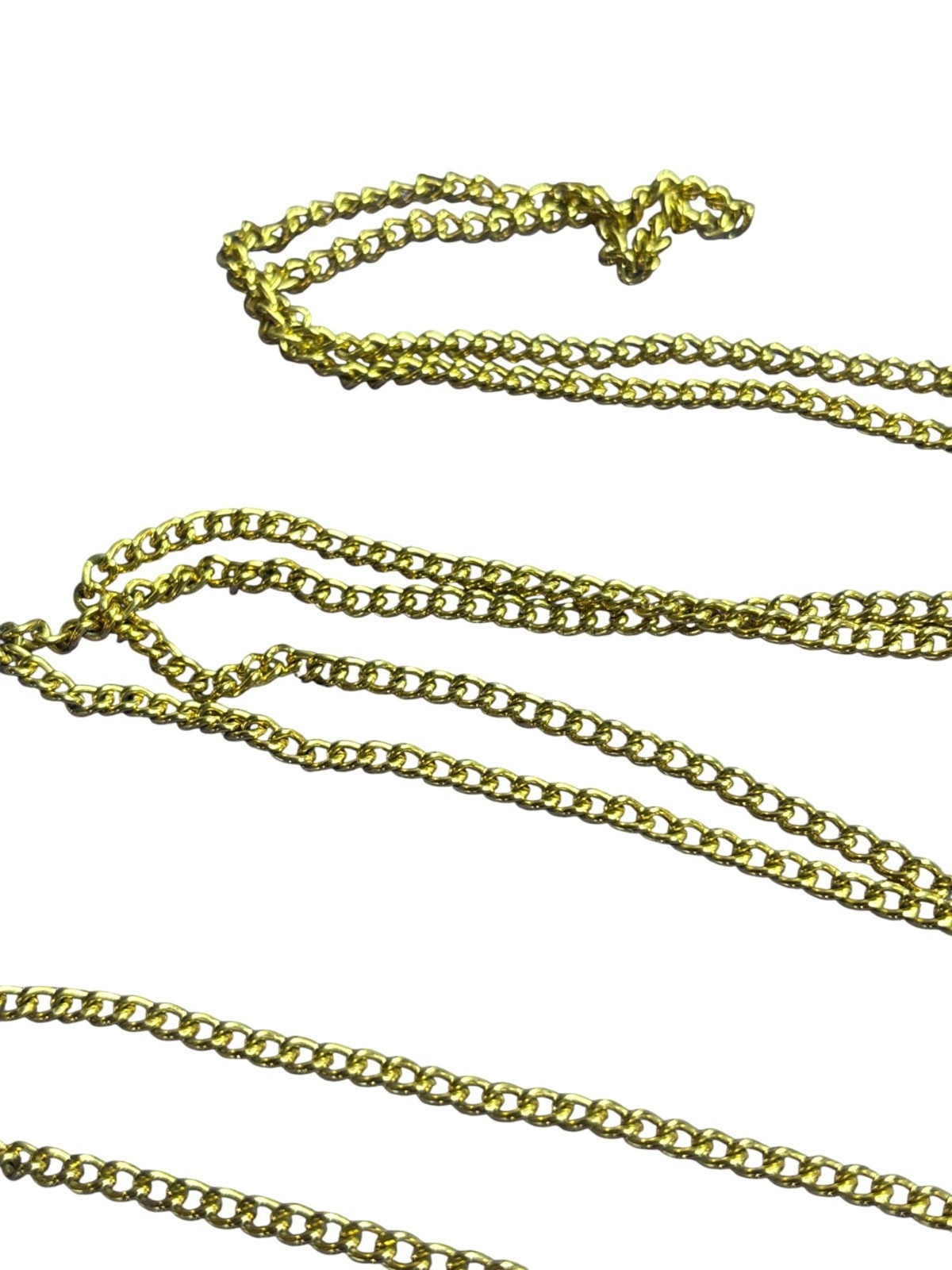 Vintage Goldtone Chain Necklace No Clasp 54 inches Long