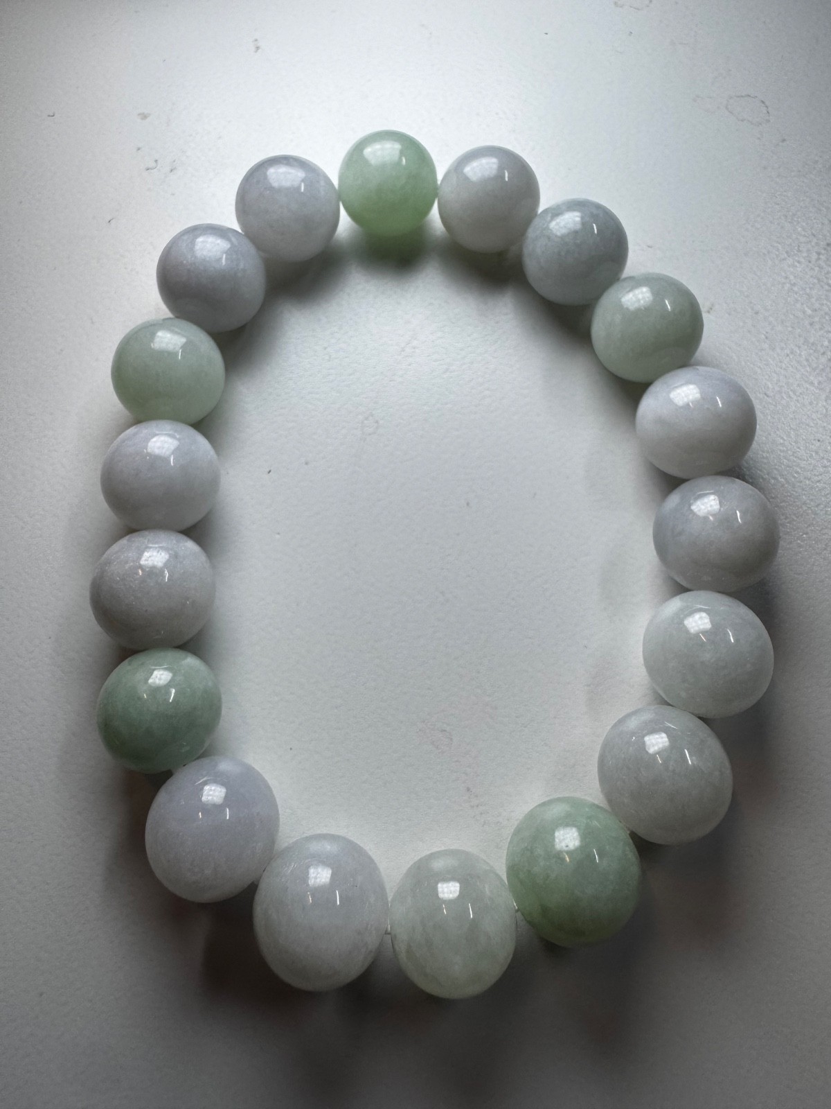 Natural Burmese A-Grade Jade jadeite beads bracelet 10-11mm new in box free ship