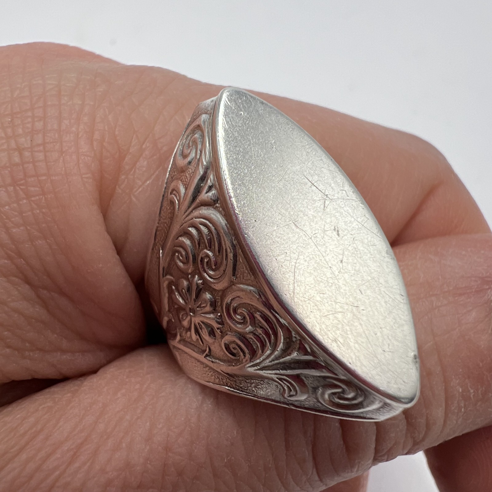 Vintage USSR Sterling Silver 875 Ring Soviet Jewelry Men’s Stamp Size 6.5 US