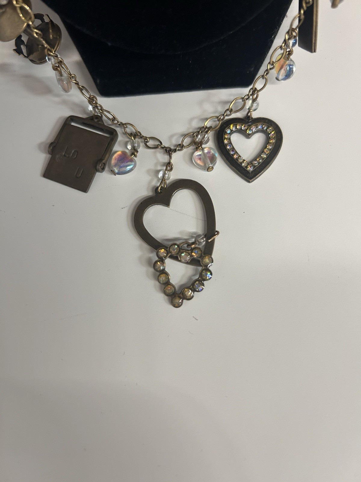 Glass Works Vintage Necklace 15” Long
