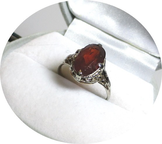 MADEIRA Topaz Ring – Natural Oval Cut – 14k Solid White & Yellow Gold