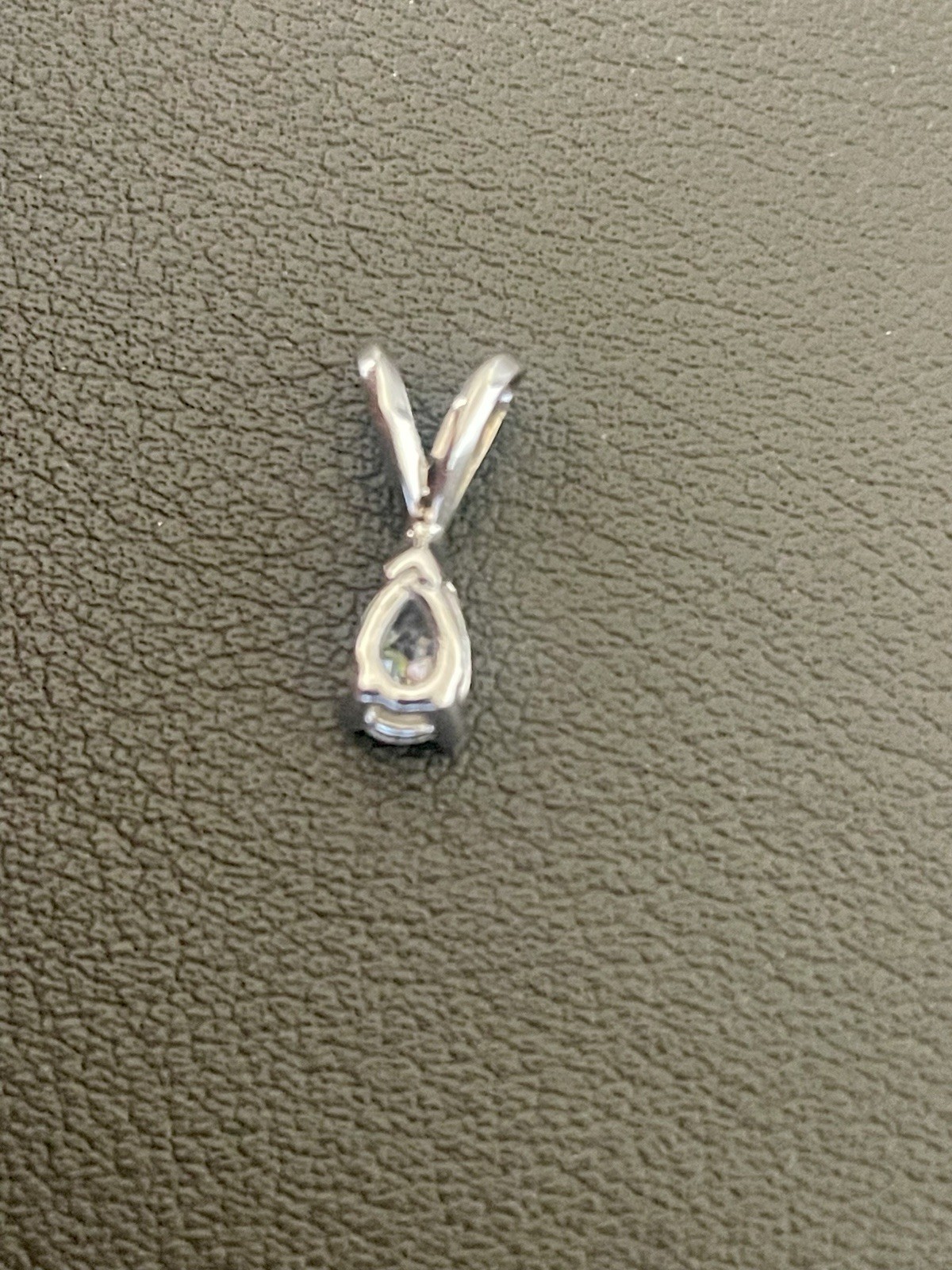 14K White Gold 0.35CT Diamond Solitaire Pendant (S420)