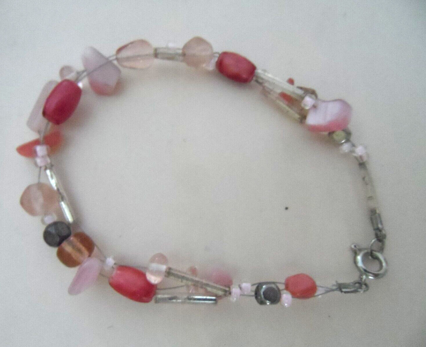 Vintage Bracelets – 3 MULTI-COLOR – DANGLE, STRETCH, BEADED