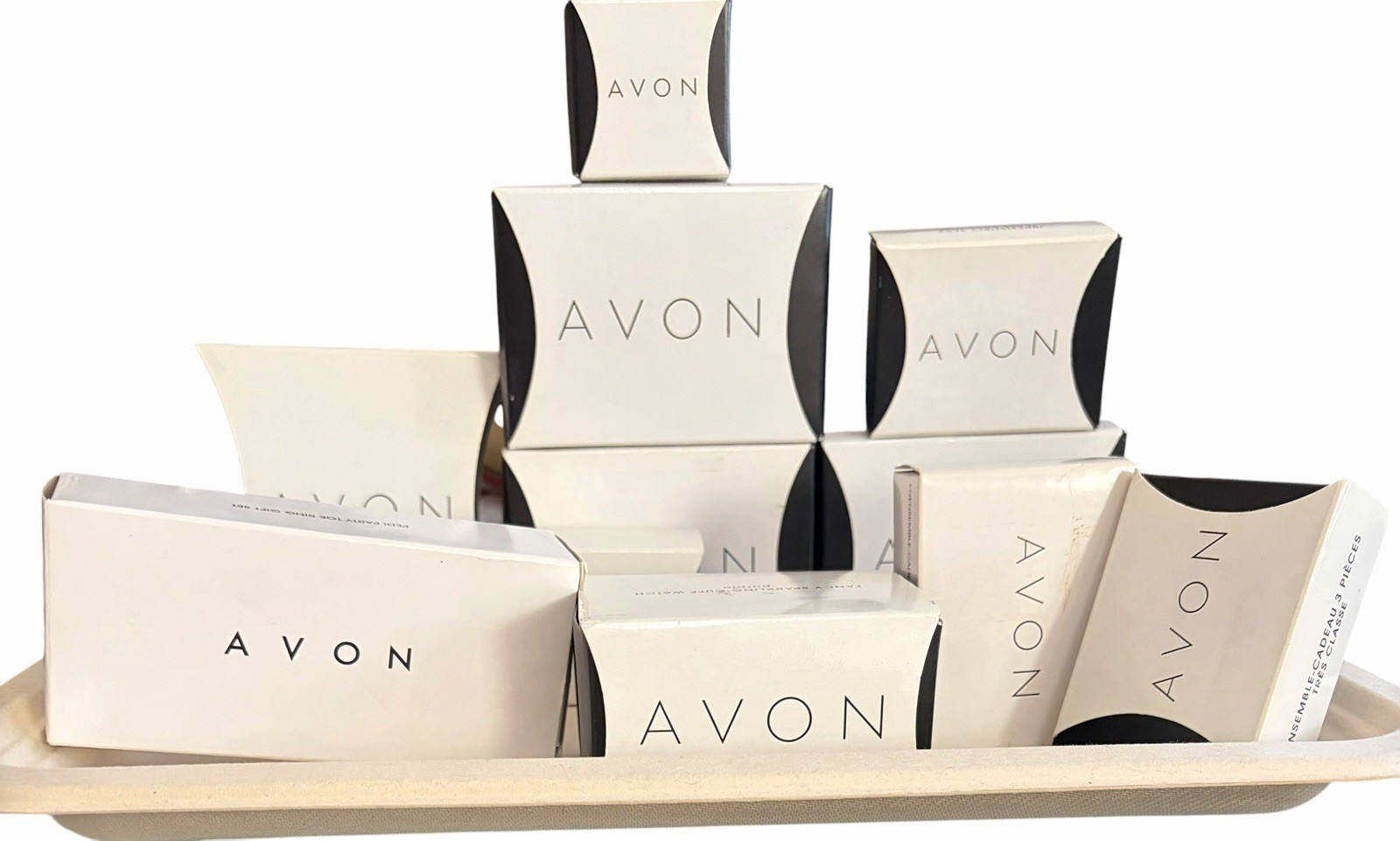 12 Pcs Vintage Avon Collectors New In Boxes /Jewelry Never Used. Boxes Some Wear