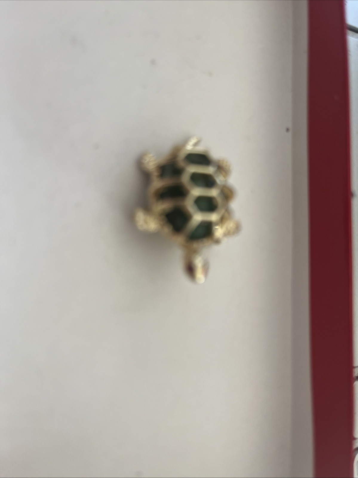 Golden Jade Turtle Pin