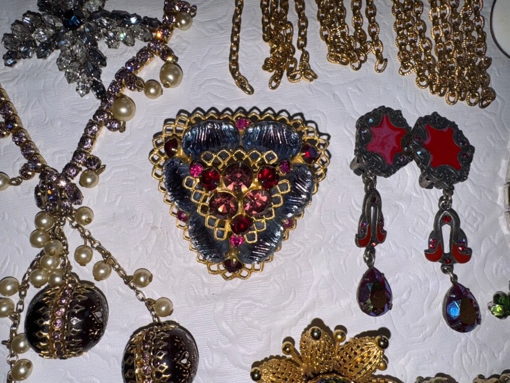 High End Vintage Jewelry Lot Eisenberg Austria Juliana KJL Weiss Sterling Silver