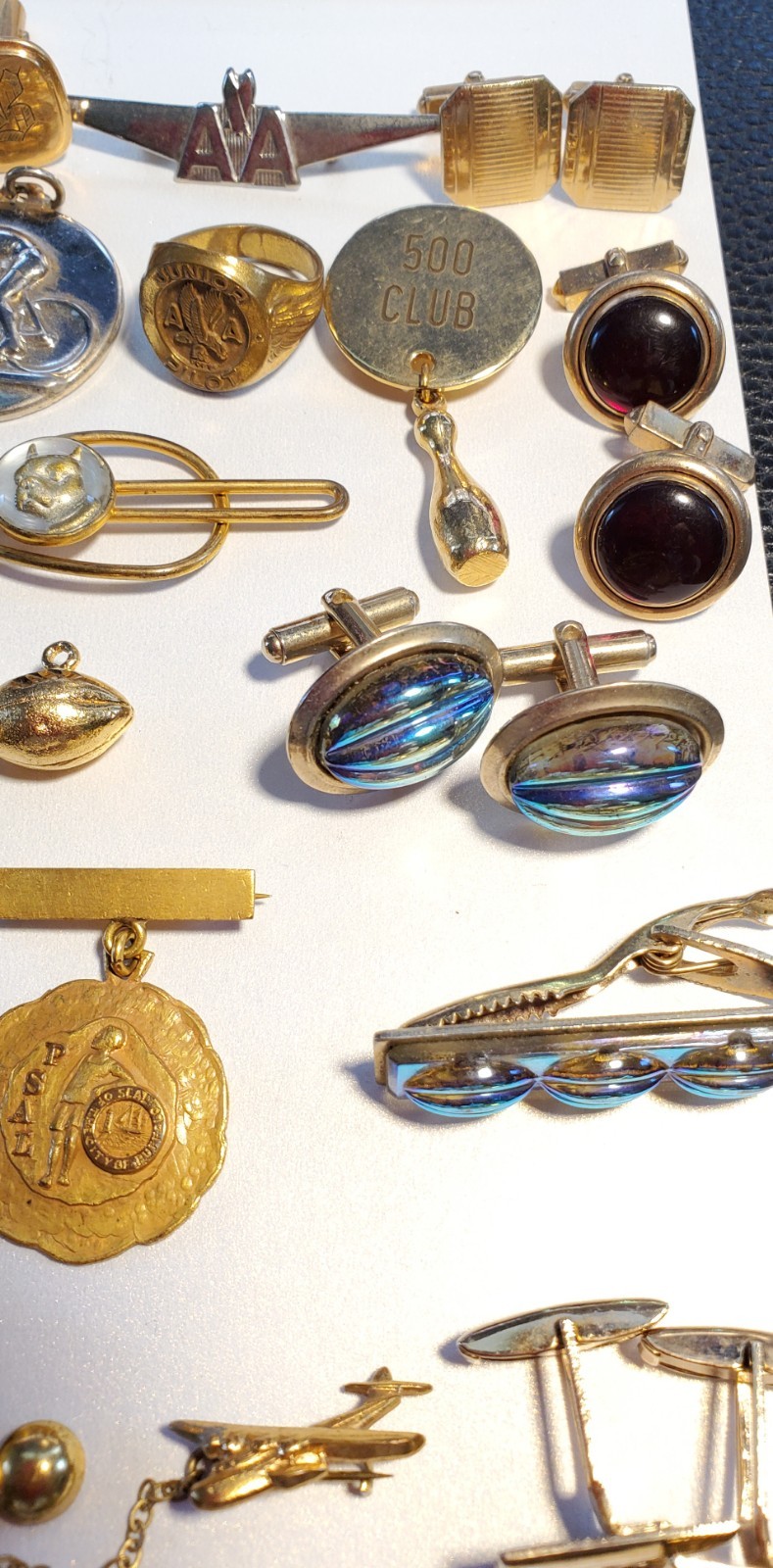 Antique, Vintage Mens Jewelry, Collectibles, Accessories Lot, Over 50 Pieces!