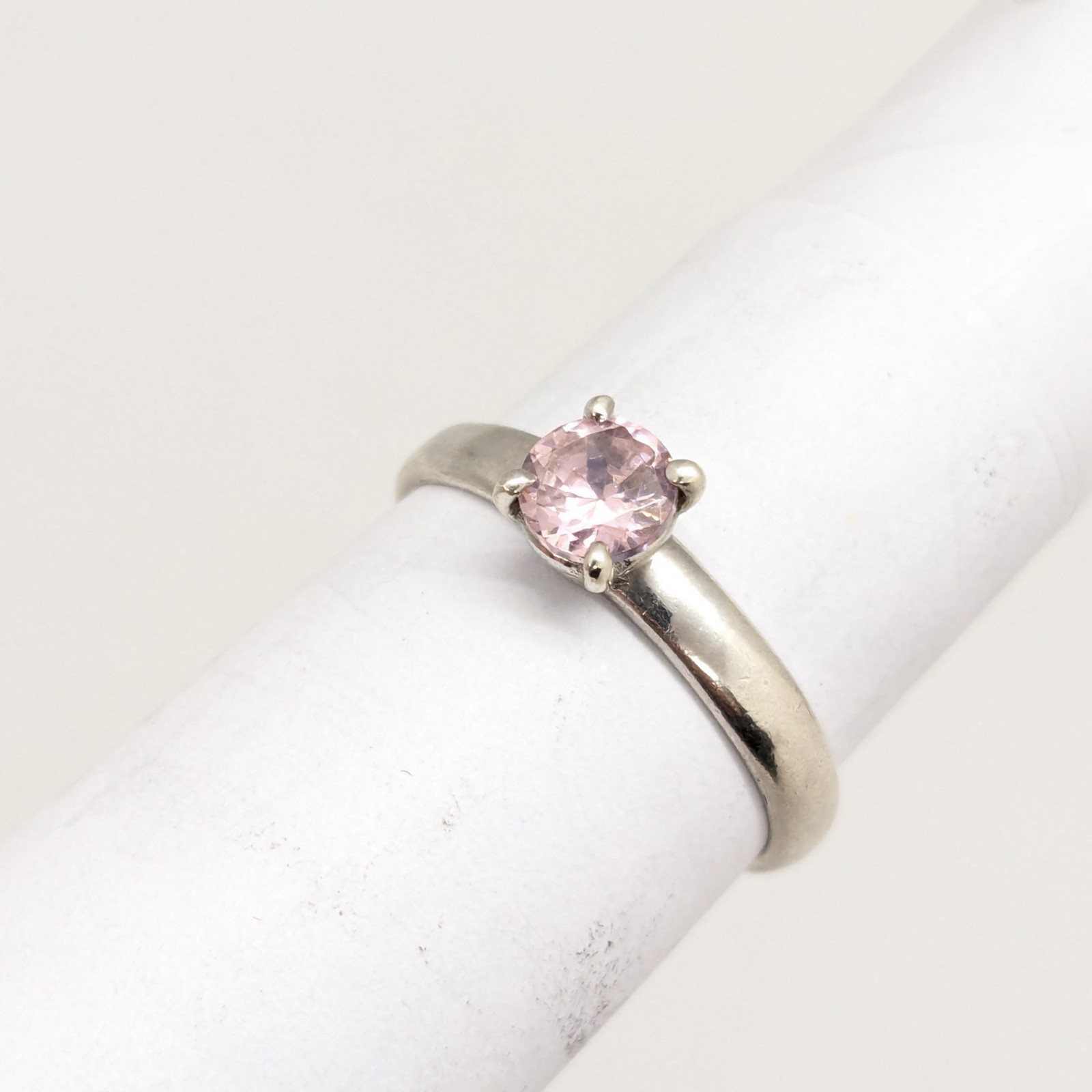 Vintage Luxury RING Silver 925 with Chic Bright Stone -size: 7.5US (17.5mm)| #40