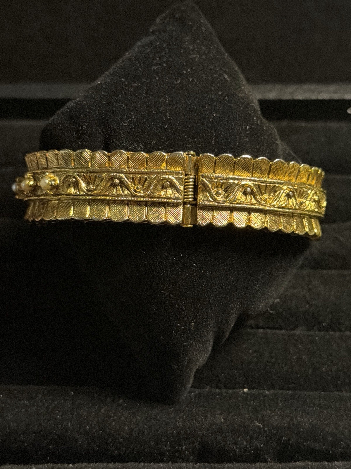 1950s NORMAN Cuff Watch Swiss Made Gold Plated Manual Wind Antimagnetic