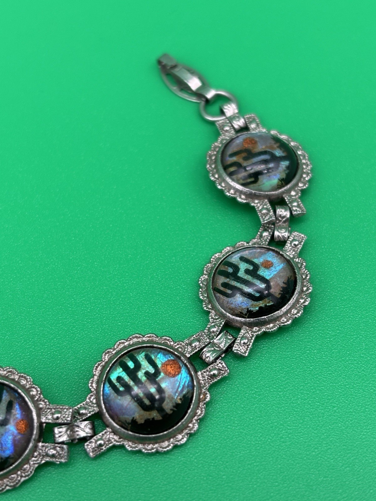 Vintage MCM Bubble Cactus Desert 6 1/4″ Bracelet