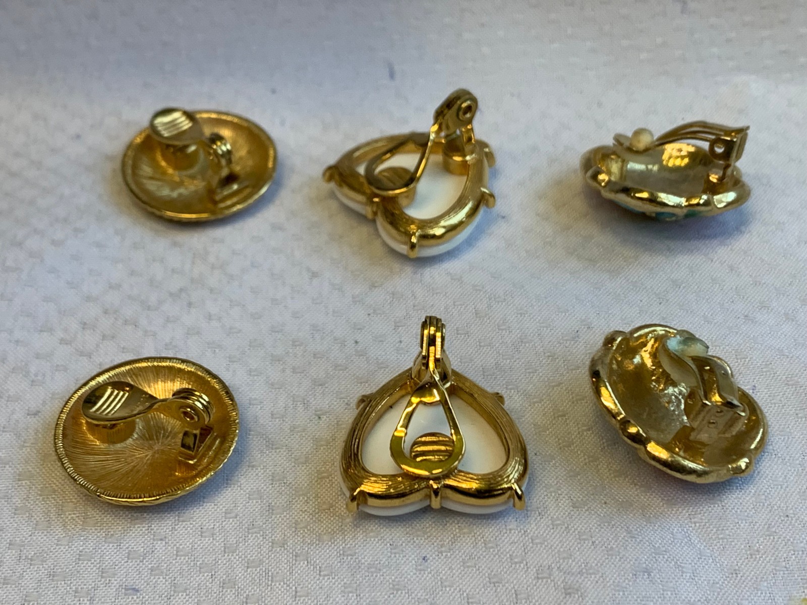 Vtg Clip-On Earring Lot Costume Jewelry Panetta Lisner Marvella Monet Avon
