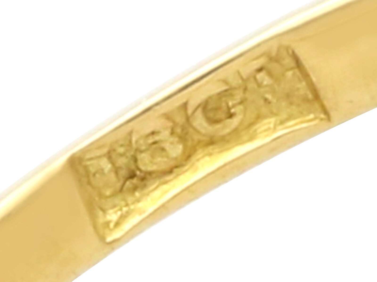 1.50Ct Sapphire and 0.24Ct Diamond 18k Yellow Gold Dress Ring Circa 1930