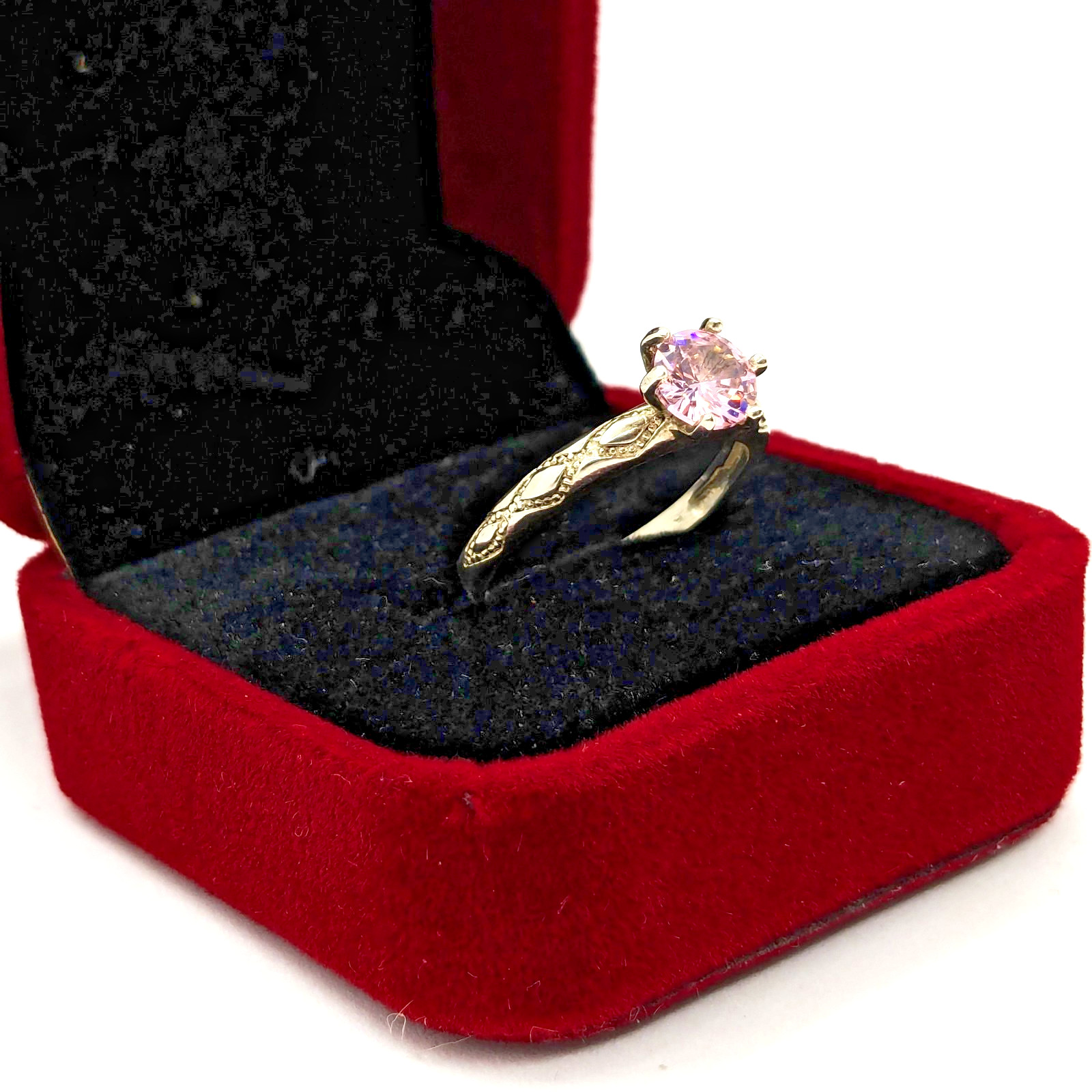 Vintage Luxury RING Silver 925 with Bright Stone -size: 7.75US (17.5mm) | UA #8