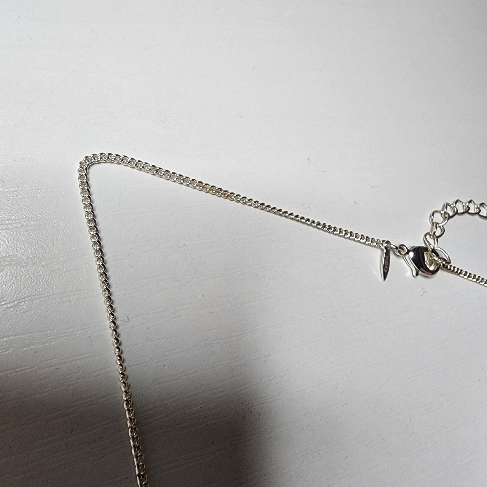 Vintage AVON Signed SAQ Faux Turquoise Blue Enamel Pendant Necklace Silver Toned
