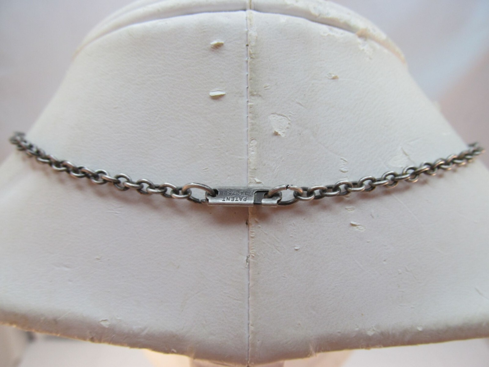 Unisex Vintage Pewter Knotted Rope Pendant Necklace