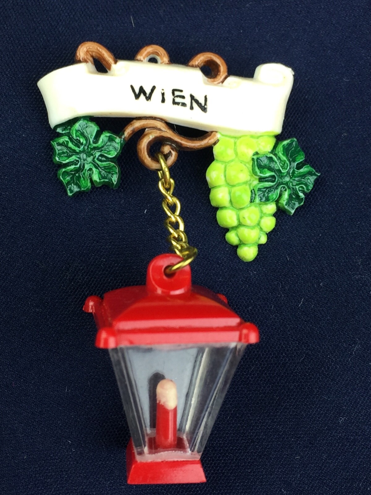 Collection of 8 Vintage German Celluloid Souvenir Pins Konigssee Wien
