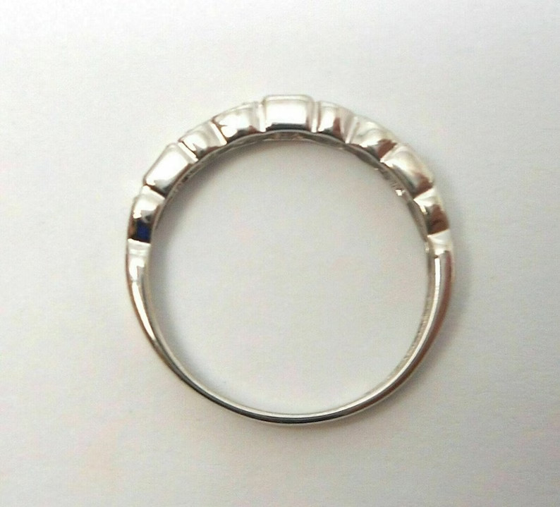 1/4Ctw Red Princess Cut Simulated Diamond Antique Style Art Deco 925 Silver Ring