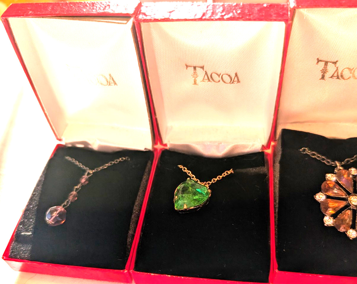 Lot of 12 Boxed Necklaces NEW