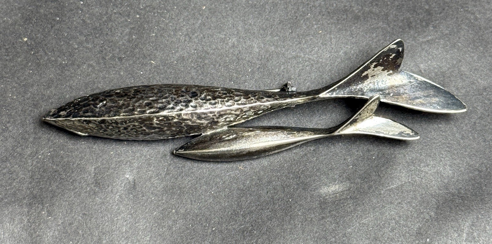 Vintage Robert Zentall Whale Costume Jewelry Brooch
