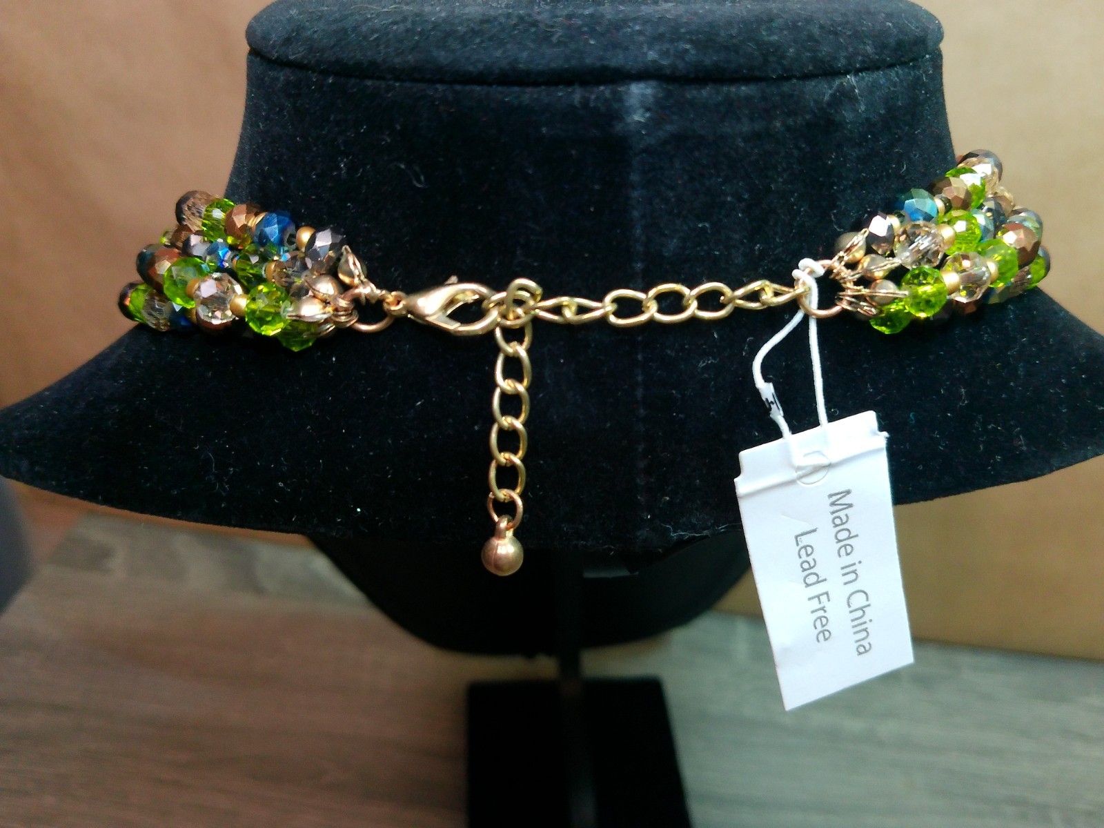 Beaded Necklace Hippie Bohemian Multi-Color Earth Tones